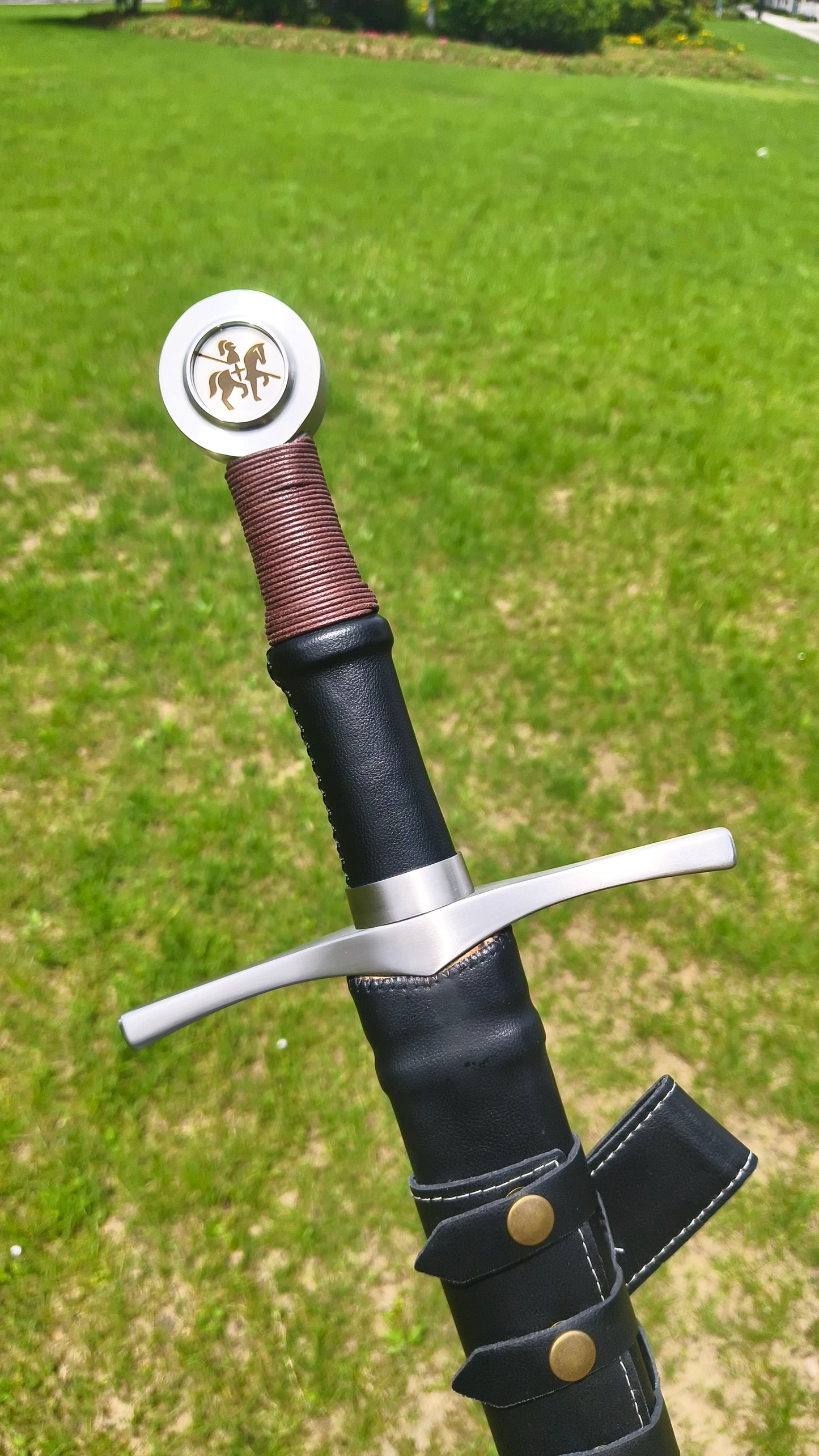 Black One-Handed Sword (Forged from 5160 Steel)