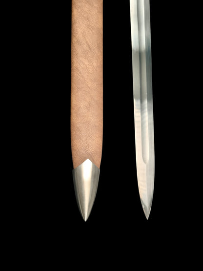 Full Tang Forged 5160 Spring Steel Cangwei Single Hand Sword, Sharp Blade & Hand Finished Construction for Collection and Practice