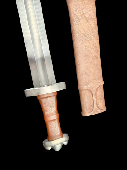 Full Tang Forged 5160 Spring Steel Cangwei Single Hand Sword, Sharp Blade & Hand Finished Construction for Collection and Practice