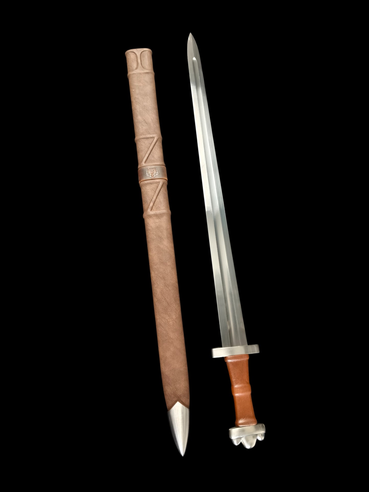 Full Tang Forged 5160 Spring Steel Cangwei Single Hand Sword, Sharp Blade & Hand Finished Construction for Collection and Practice