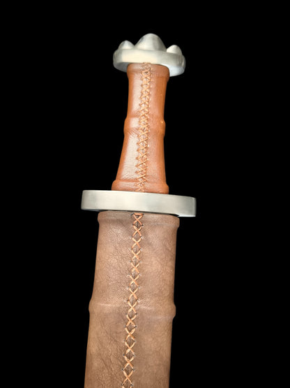 Full Tang Forged 5160 Spring Steel Cangwei Single Hand Sword, Sharp Blade & Hand Finished Construction for Collection and Practice