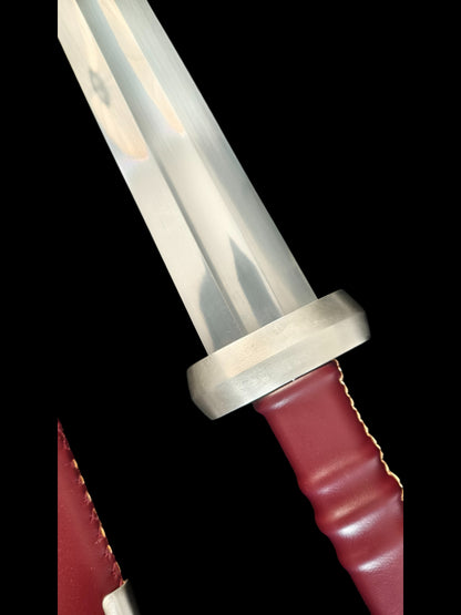 Full Tang Forged 5160 Spring Steel Wild Hunter Single Hand Sword, Sharp Blade, Hand Finished for Collection & Practice