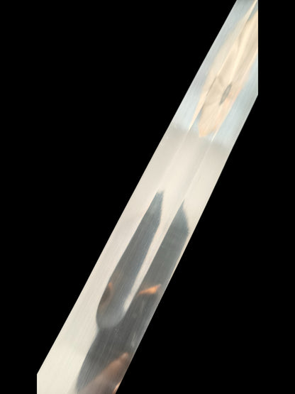 Full Tang Forged 5160 Spring Steel Wild Hunter Single Hand Sword, Sharp Blade, Hand Finished for Collection & Practice