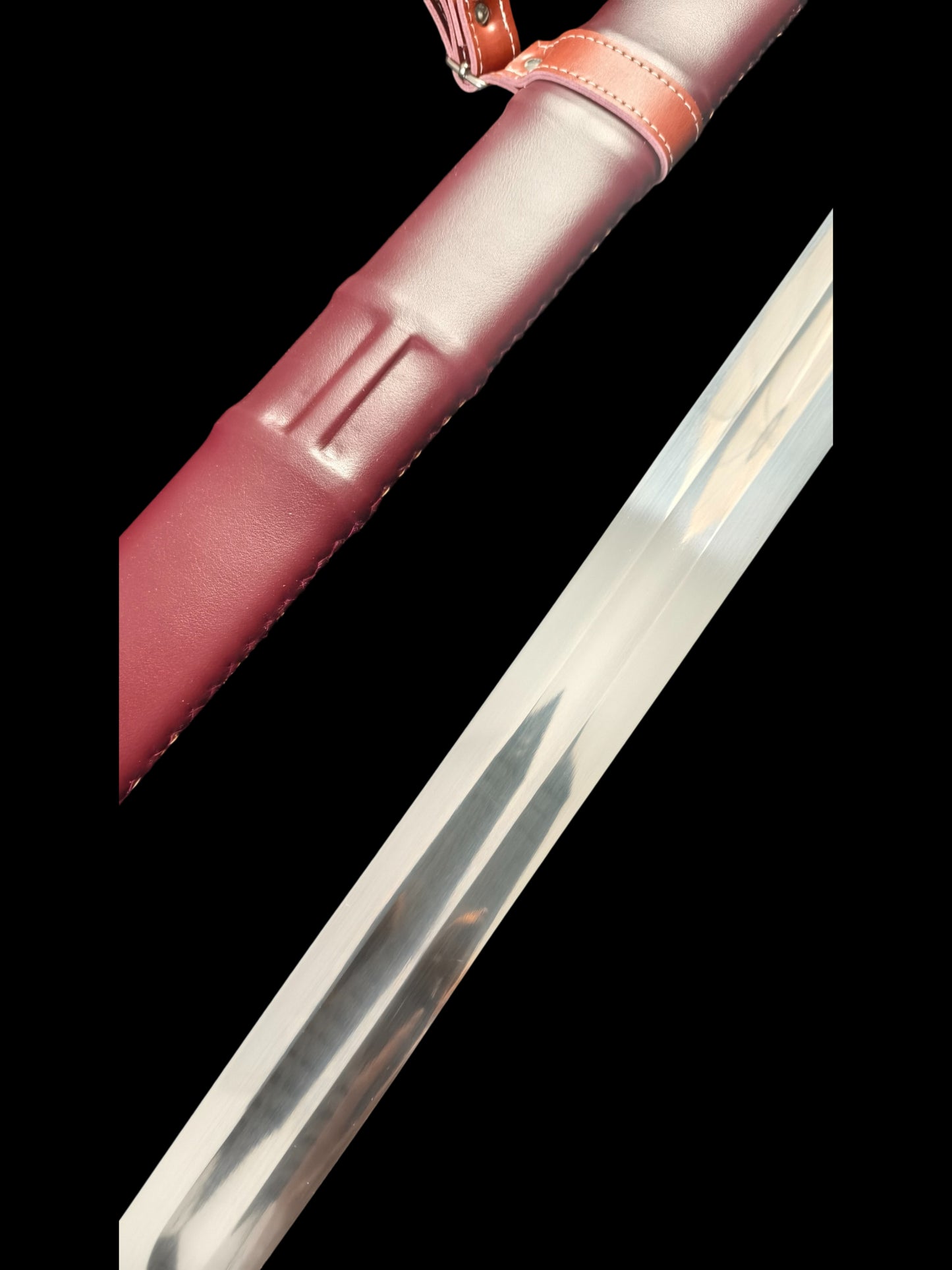 Full Tang Forged 5160 Spring Steel Wild Hunter Single Hand Sword, Sharp Blade, Hand Finished for Collection & Practice