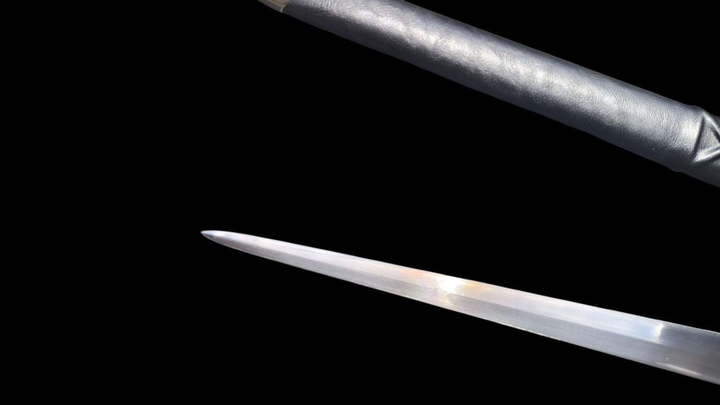 Full Tang Henry’s Short Arming Sword Replica, Sharp Blade, 60Si2CrVA Spring Steel Mirror‑Polished Blade, 304 Stainless Steel Curved Crossguard, Wood & Genuine Cowhide Scabbard, Kingdom Come Deliverance Medieval Historical Collectible Sword