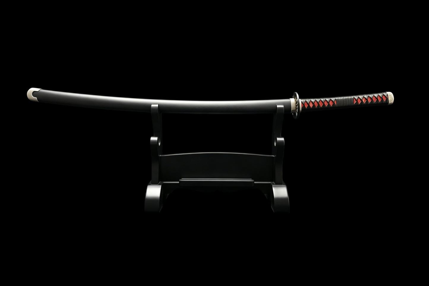 Demon Slayer Tanjiro Kamado Nichirin Sword, Full Tang Forged 5160 Spring Steel, Sharp Blade