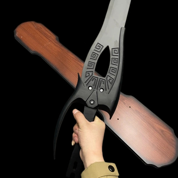 Peerless Black Sword (Stainless Steel), blunt blade, unsharpened.