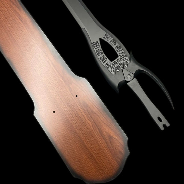 Peerless Black Sword (Stainless Steel), blunt blade, unsharpened.