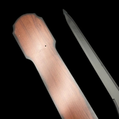 Peerless Black Sword (Stainless Steel), blunt blade, unsharpened.