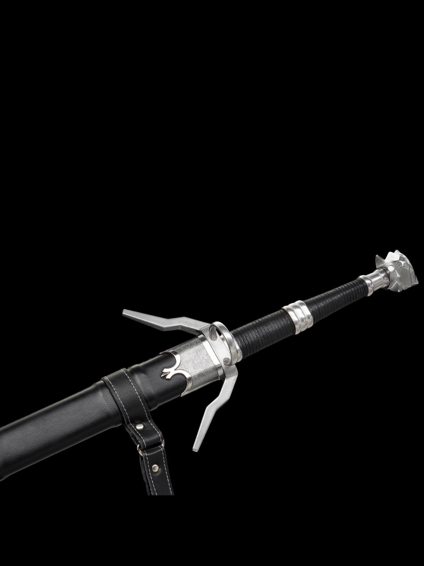 Full Tang Forged 60Si2Mn The Witcher 3 Triss Silver Sword, Sharp Blade Replica for Collection & Practice
